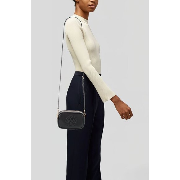 Tory Burch Perry Bombé Mini Bag Black OS - Picture 3 of 16